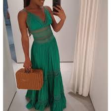 Body azul marinho, com fenda frontal detalhe com tira. Vestido Longo Skazi Nas Americanas