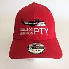 Coulson Aviation Pty Baseball Hat Cap L Xl New Era 39thirty Red Sticker Newera Baseballcap Baseball Hats Red Sticker Hats