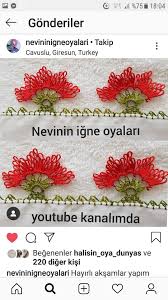 Nilufer Yaylali Gokagac Adli Kullanicinin Dantel Panosundaki Pin Mor Cicekler Oya Cicek