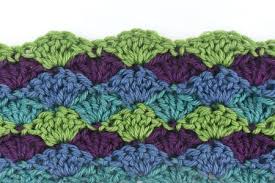 Yoh and draw through all 6 loops on hook. How To Crochet Shell Stitch