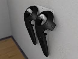 Htc Vive Controller Wall Mount By Sg O Thingiverse Vr Room Htc Vive Iving Room Ideas