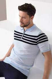 ferraro mavi laci polo yaka fermuarli erkek pamuk triko t shirt erkek giyim erkek giysileri tisort modelleri