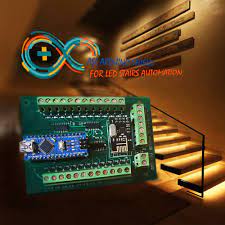 Automatic Led Stairs Lighting Controller Arduino Shield Led Stairs Arduino Shield Arduino
