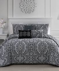 Black And White Paisley Bedding Geneva Home Fashions Black White Paisley Kari Six Piece Reversible Comforter Set Zulily Comforter Sets King Comforter Sets Luxury Bedding Sets
