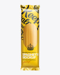 Pasta Packaging With See Through Window Mock Up In Packaging Mockups On Yellow Images Object Mockups