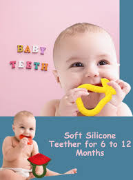 Buy Lefan Infant Chewable Raised & Textured Surface For Soothing Non-Toxic  Food-Grade Silicone Ring Shape Baby Teether Bpa-Free Pain-Relief Easy  Teething 2+ Months Babies (Guava) Online at Low Prices in India -