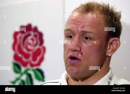 Leicester Tigers' flanker Neil Back during a press conference at the  England rugby union team's hotel in Bagshot, Surrey. back was today named  as captain for the Lloyds TSB Six nations game