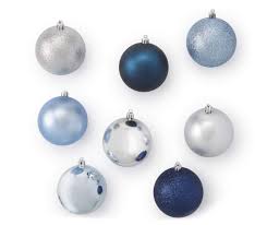 Winter Wonder Lane Navy Blue Silver 50 Piece Ornament Set Big Lots In 2020 Blue Christmas Tree Decorations Blue Christmas Tree Blue Christmas Decor