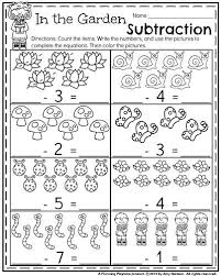 Kindergarten Worksheets For May Planning Playtime Subtraction Kindergarten Spring Kindergarten Kids Math Worksheets