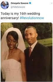 Contains themes or scenes that may. Sowore Wife Celebrate 16th Wedding Anniversary Naijaexpress