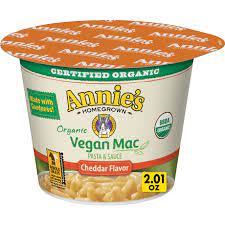 Microwave mac and cheese noodles rehydrate quickly. Organic Microwavable Cup Vegan Cheddar Flavor Mac Annie S