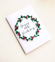 Quilling artwork | how to make a beautiful greeting card. Of Things Pretty Milestone Birthday Card 40th Birthday Card