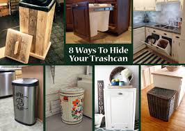 8 Ways To Hide Your Kitchen Trash Can Kitchen Trash Cans Diy Kitchen Decor Trash Can Covers