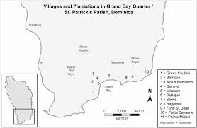 Dominica is an island in the caribbean sea which boasts natural hot springs & tropical rainforests. Map Of Southern Dominica Showing Plantations Referenced In The Text Download Scientific Diagram