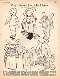 1939 Play Clothes For John Henry Paper Doll By Catchingcanaries Paper Dolls Clothing Vintage Paper Dolls Paper Dolls