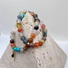 Inner Peace and Patience Handmade Gemstone Bracelets-SET of 2