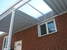 Combination Solid Clear Patio Cover Using Polycarbonate Clear Panels Clear Roof Patio Roof House Roof