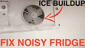 A dirty condenser fan or evaporator fan can cause an obstruction which makes noise when it comes into contact with them. Fix Noisy Kenmore Refrigerator Refrigerator Evaporator Fan Ice Buildup Youtube