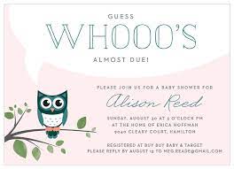 Night Owl Baby Shower Invitations By Basic Invite