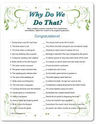 You're not the first person to get married (that's a couple from mesopotamia in 2350 b.c.), and even though it may feel like it, you're not spending the most. Basemenstamper Bride And Groom Trivia Bridal Shower