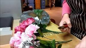 · these silk flowers can be used in making a flower crown or a corsage or boutonniere. Artificial Cemetery Floral Arrangement Youtube