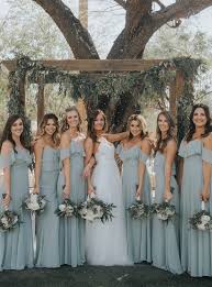 Jenny Yoo Collection Bridesmaids The Mila Dress Features Off Shoulder Dr Wedding Bridesmaids Dresses Blue Bridesmaid Dresses Boho Beautiful Bridesmaid Dresses
