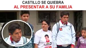 Hola, como pueden ver en el video un miembro de nuestra familia fallecio y una mas se esta recuperando de las heridas. Pedro Castillo No Pudo Contener Las Lagrimas Al Presentar A Su Familia Youtube