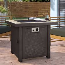 Slate fire pit bed bath and beyond. Ebern Designs Sterling 25 H X 30 W Slate Propane Outdoor Fire Pit Table With Lid Reviews Wayfair