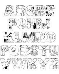 Your child will love coloring his favorite zoo animals. Crazy Zoo Alphabet Coloring Pages Abc Coloring Pages Kindergarten Coloring Pages Abc Coloring Pages Abc Coloring