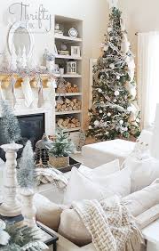Farmhouse Christmas Living Room And Dining Room Tour Christmas Decorations Living Room Chic Christmas Decor Christmas Living Rooms