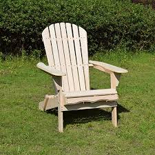 Amazon Com Merry Garden Foldable Wooden Adirondack Chair Outdoor Garden Lawn Deck Chair Natural Wo Adirondack Chair Kits Adirondack Chair Patio Chairs