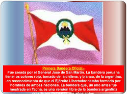 Una tradición literaria, escrita en 1917 por abraham valdelomar, cuenta que el general josé de san martín, habiendo. Historia De La Bandera Del Peru