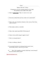 We additionally find the money for variant types and as a consequence type of the books to browse. Mmcarbonvideo Doc Name Modern Marvels Carbon All Questions Must Be Answered Based On This Video The Questions Are In Order To The Video 1 What Is Course Hero