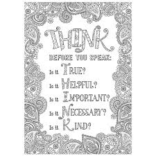 Pin By Teachchildren Com On Classroom Themes Charts And Bulletin Board Sets Quote Coloring Pages Think Before You Speak School Coloring Pages