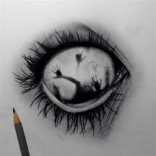 Drawing sketch style illustration of a human eye crying and blinking with tears flowing isolated on white background. Eyes Sketch Tumblr At Paintingvalley Com Explore Collection Of Eyes Sketch Tumblr