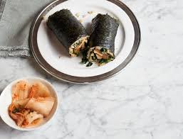 The minute i took a big bite of the kimchi quesadilla. Kimchi And Grilled Chicken Nori Wrap Recipe Goop