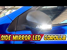 Replacing your side view mirror glass requires just a few simple steps for most application. How To Install Led On The Side Mirror Toyota Corolla Youtube
