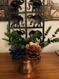 Kozalak Boyama Bardak Bakir Cam Kozalagi Elisi