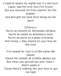 Tennessee Whiskey Meaningful Lyrics Tennessee Whiskey Lyrics Mood Songs
