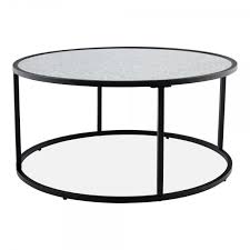 Add style to your home, with pieces that add to your decor while providing hidden storage. Black Mirror Top Madison Round Coffee Table Modern Tables