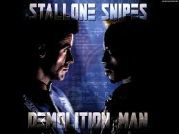 Quite possibly the greatest action movie ever, demolion man featured snipes and stallone who proved to be a perfect duo to play villian and hero. Demolition Man Drinking Game