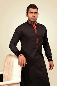 Black And Red Festival Wear Qurta To Order This Whatsapp Us On 91 9511613559 Mens Casual Dress Mens Kurta Designs Gents Kurta Design