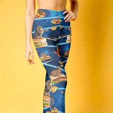 Leggings Yoga Hose Junk Katze Aus Dem Weltraum Verruckte Etsy