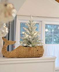 Amounteach current price$6.49 * quantity 48.5 oz. Moby Whale Basket Stylish Storage Or Cachepot Coastal Christmas Decor Christmas Garland Blue Christmas Decor