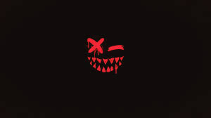 Smiling face with horns was approved as part of unicode 6.0 in 2010 and added to emoji 1.0 in 2015. Wallpaper Scary Face Demon Minimalism Smile Dark Tooth Closed Eyes 1920x1080 Utman88 1966625 Hd Wallpapers Wallhere