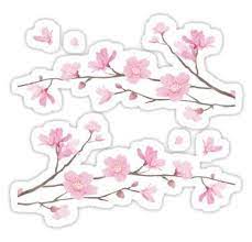 Cherry Blossom Transparent Background Sticker By Designenrich Homemade Stickers Print Stickers Printable Stickers