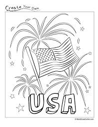 Free, printable earth day coloring pages that the kids will love to color while they are learning about the importance of taking care of our planet. Happy Fourth Usa Fireworks Coloring Page Free Printable Memorial Day Coloring Pages July Colors Flag Coloring Pages