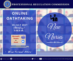 July 26, 2021 is the 207 th day of the year 2021 in the gregorian calendar. Online Oathtaking Of New Nurses Professional Regulation Commission