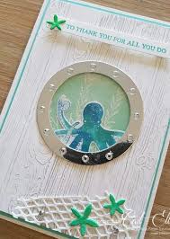 Stampin Up Sea Of Textures Octopus Card Stampin Up Cards Sea Texture