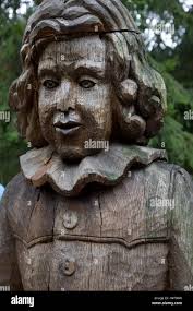 Wooden oak sculptures hi-res stock photography and images